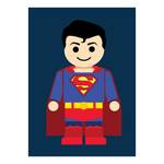 Afbeelding Superheld Superman polyester PVC/sparrenhout - blauw/rood