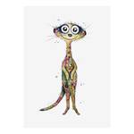 Impression sur toile Suricate Polyester PVC / Épicéa - Vert / Orange