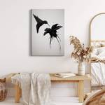 Wandbild Hummingbird Polyester PVC / Fichtenholz - Weiß / Schwarz