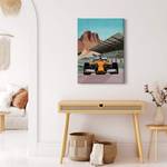 Impression sur toile Race Car Polyester PVC / Épicéa - Orange