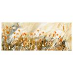 Impression sur toile Morning Light Polyester PVC / Épicéa - Vert / Orange