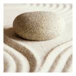 Leinwandbild Stone In Sand Polyester PVC / Fichtenholz - Beige / 0