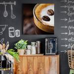 Wandbild Kaffee Polyester PVC / Fichtenholz - Braun / Beige