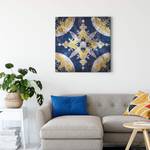 Afbeelding Mosaic polyester PVC/sparrenhout - blauw  /geel