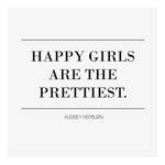 Afbeelding Happy Girls polyester PVC/sparrenhout - zwart/wit