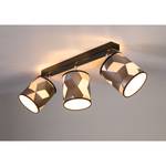 Plafondlamp Espacio I papier/staal - 3 lichtbronnen - Aantal lichtbronnen: 3