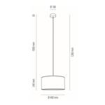 Hanglamp Punto IV papier/staal - 1 lichtbron