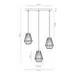 Hanglamp Endorfina VII staal - 3 lichtbronnen