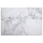 Impression sur toile White Marble Polyester PVC / Épicéa - Blanc / Gris