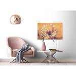 Afbeelding Paardenbloem Dandelion polyester PVC/sparrenhout - oranje/geel