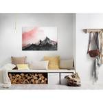 Canvas con montagne Mountain Paint Poliestere PVC / Legno di abete rosso - Rosso