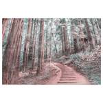 Impression sur toile Forest Walk Polyester PVC / Épicéa - Marron