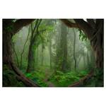 Impression sur toile Tropical Forest Polyester PVC / Épicéa - Vert / Marron