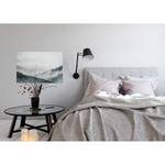 Impression sur toile Gloomy Landscape Polyester PVC / Épicéa - Bleu / Gris