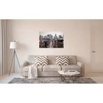 Quadro New York Views Poliestere PVC / Legno di abete rosso - Marrone / Grigio