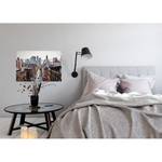 Wandbild New York Views Polyester PVC / Fichtenholz - Braun / Grau