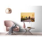 Impression sur toile Charles Bridge Polyester PVC / Épicéa - Jaune / Beige