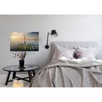 Impression sur toile Paris Eiffel Tower Polyester PVC / Épicéa - Gris / Vert