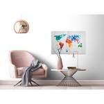 Wandbild World Colourful Weltkarte