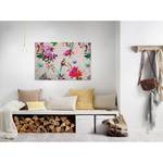 Impression sur toile Mosaic Garden Polyester PVC / Épicéa - Rose