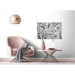 Wandbild Exotic Mosaic Polyester PVC / Fichtenholz - Grau / Weiß