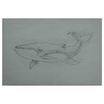 Canvas con balena Titan Poliestere PVC / Legno di abete rosso - Grigio / Nero