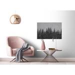 Leinwandbild Black Forest Polyester PVC / Fichtenholz - Grau