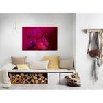 Impression sur toile Bouquet Polyester PVC / Épicéa - Rose