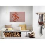 Impression sur toile Brick By Brick Polyester PVC / Épicéa - Orange / Rose