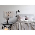 Impression sur toile Deer and Big Three Polyester PVC / Épicéa - Gris / Marron