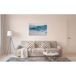 Canvas Fishes Into The Blue Poliestere PVC / Legno di abete rosso - Blu