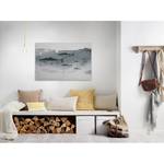 Canvas Fishes Into The Blue Poliestere PVC / Legno di abete rosso - Grigio