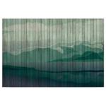 Afbeelding Mountains polyester PVC/sparrenhout - Groen