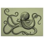 Impression sur toile Octopus Jules Polyester PVC / Épicéa - Vert / Noir