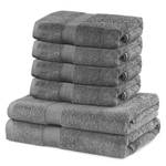 Set di asciugamani Arina (6 pezzi) Cotone - Grigio