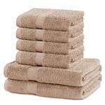 Set di asciugamani Arina (6 pezzi) Cotone - Beige
