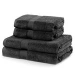 Serviettes de toilette Arina (lot de 4) Graphite