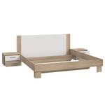 Bettanlage Heideck (3-teilig) Beige - Weiß - Holzwerkstoff - 279 x 85 x 204 cm