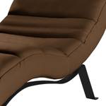 Chaise longue Kasson Microfibra Bice: marrone scuro - Nero