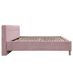 Lit capitonné Woodlake II Velours Ravi: Mauve - 160 x 200cm - Avec espace de rangement