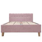 Lit capitonné Woodlake II Velours Ravi: Mauve - 160 x 200cm - Avec espace de rangement