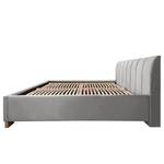 Gestoffeerd bed Larisa Geweven stof Mavie: Grijs - 160 x 200cm