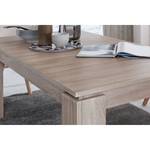 Eettafel Universal met uitschuiffunctie - Grof gezaagd eikenhouten look