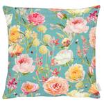 Coussin 7701 II Polyester / Coton - Turquoise - 48 x 48 cm