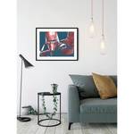 Tableau déco Star Wars Faces Kylo Rouge / Noir - Papier - 70 x 50 cm