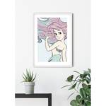 Wandbild Ariel Aquarell Mehrfarbig - Papier - 50 cm x 70 cm