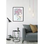 Poster Ariel Aquarell Multicolore - Carta - 50 cm x 70 cm