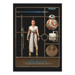 Afbeelding Star Wars Toy Rey meerdere kleuren - papier - 50 cm x 70 cm