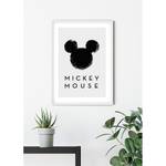 Wandbild Mickey Mouse Silhouette