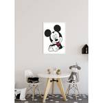 Tableau déco Mickey Mouse Funny Noir / Blanc - Papier - 50 x 70 cm